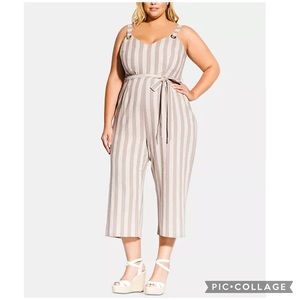 City Chic Jumpsuit Carmine
